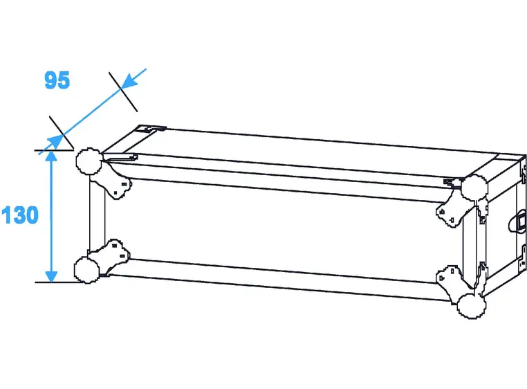 Amplifier rack PR-1,  2U, EC Version 